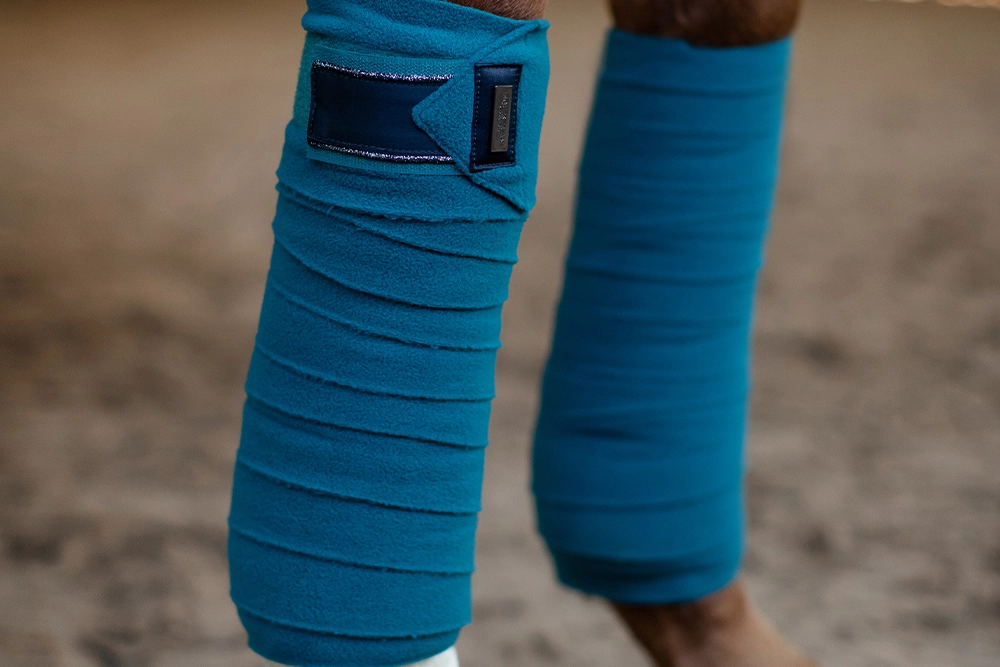 Equestrian Stockholm Fleece Bandagen Aurora Blues