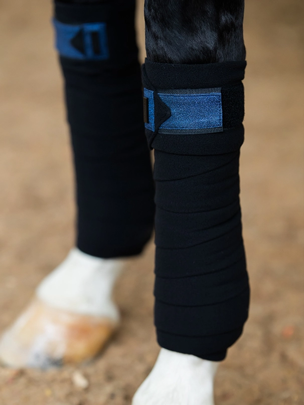 Equestrian Stockholm Fleece Bandagen Polar Night Glimmer Equestrian Stockholm Fleece Bandagen Polar Night Glimmer