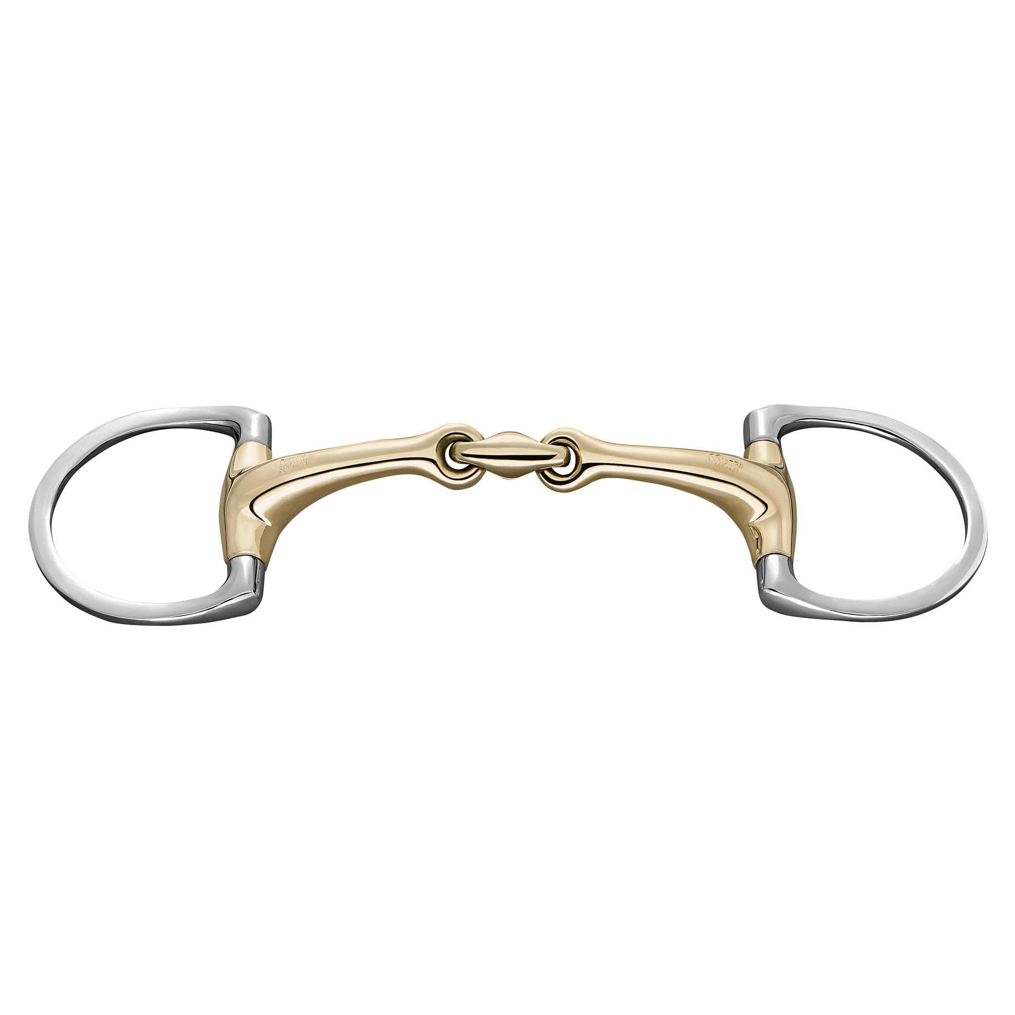 HS Sprenger Dynamic RS Olivenkopfgebiss mit D-förmigem Ring 16 mm doppelt gebrochen-