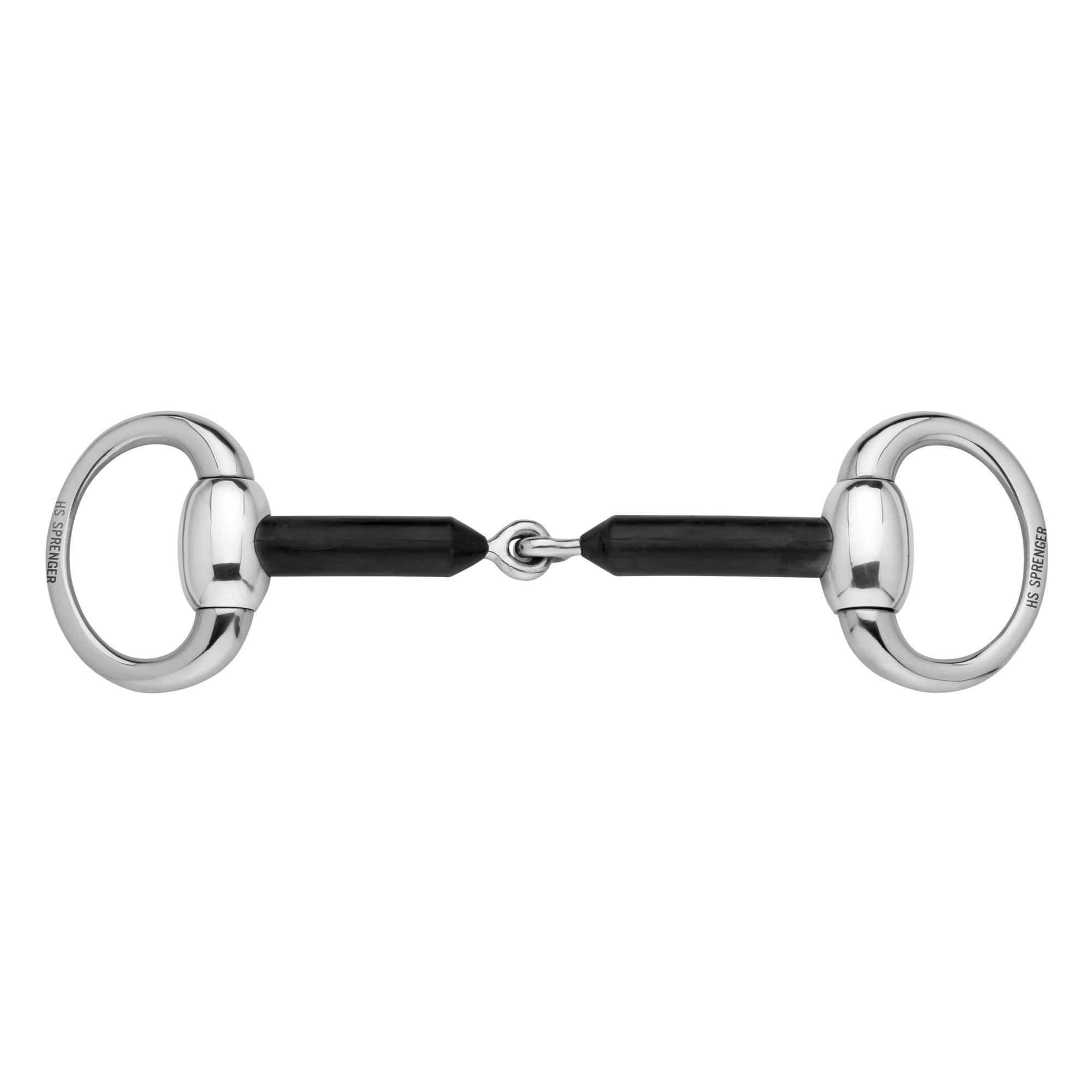 HS Sprenger Olivenkopfgebiss 16mm Hartcarbon mit ovalen Ringen aus Edelstahl