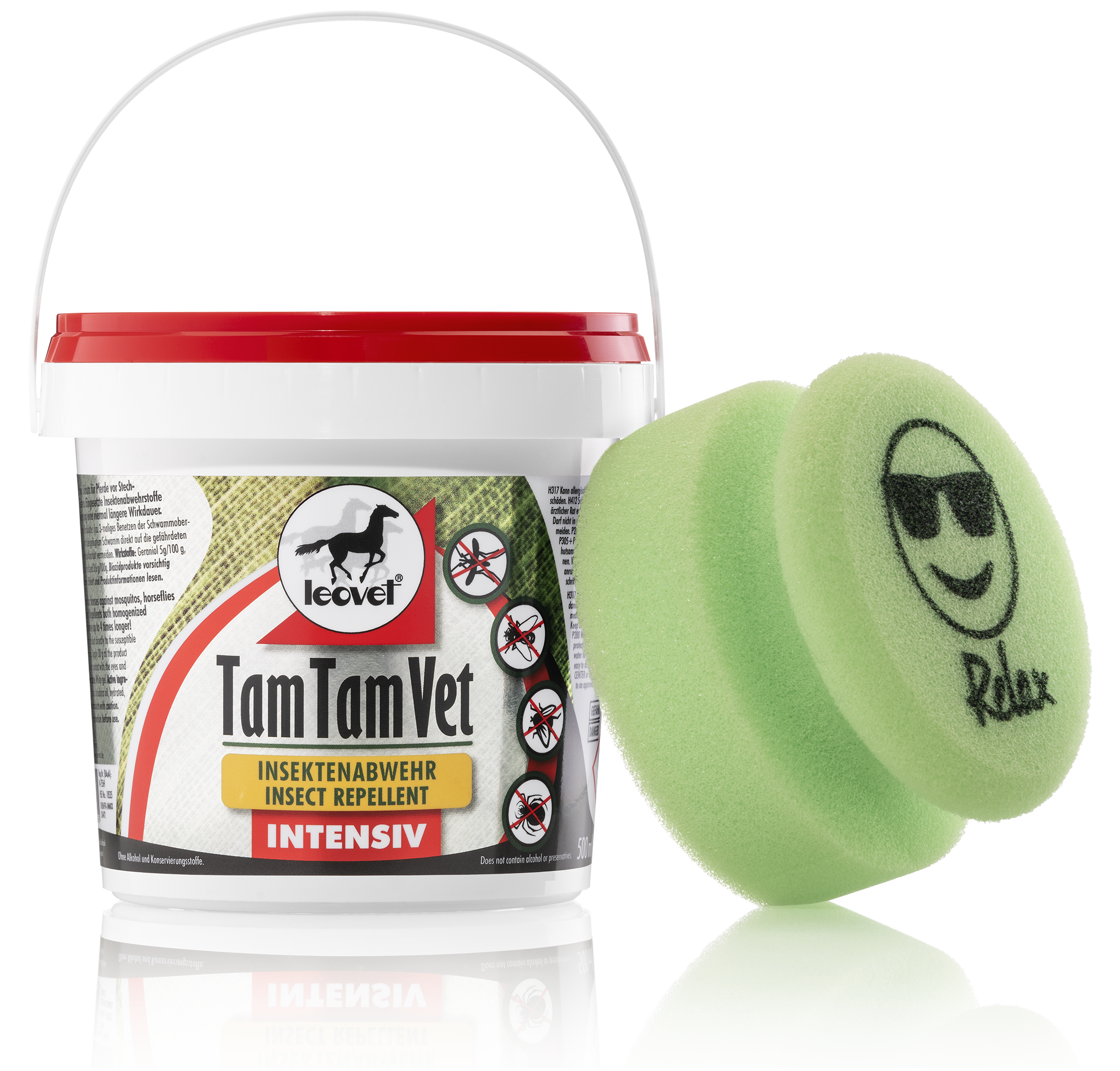 TamTamVet_Intensiv_Schamm-seitlich_500ml_03-2020_rgb Leovet Tam Tam Vet intensiv Gel