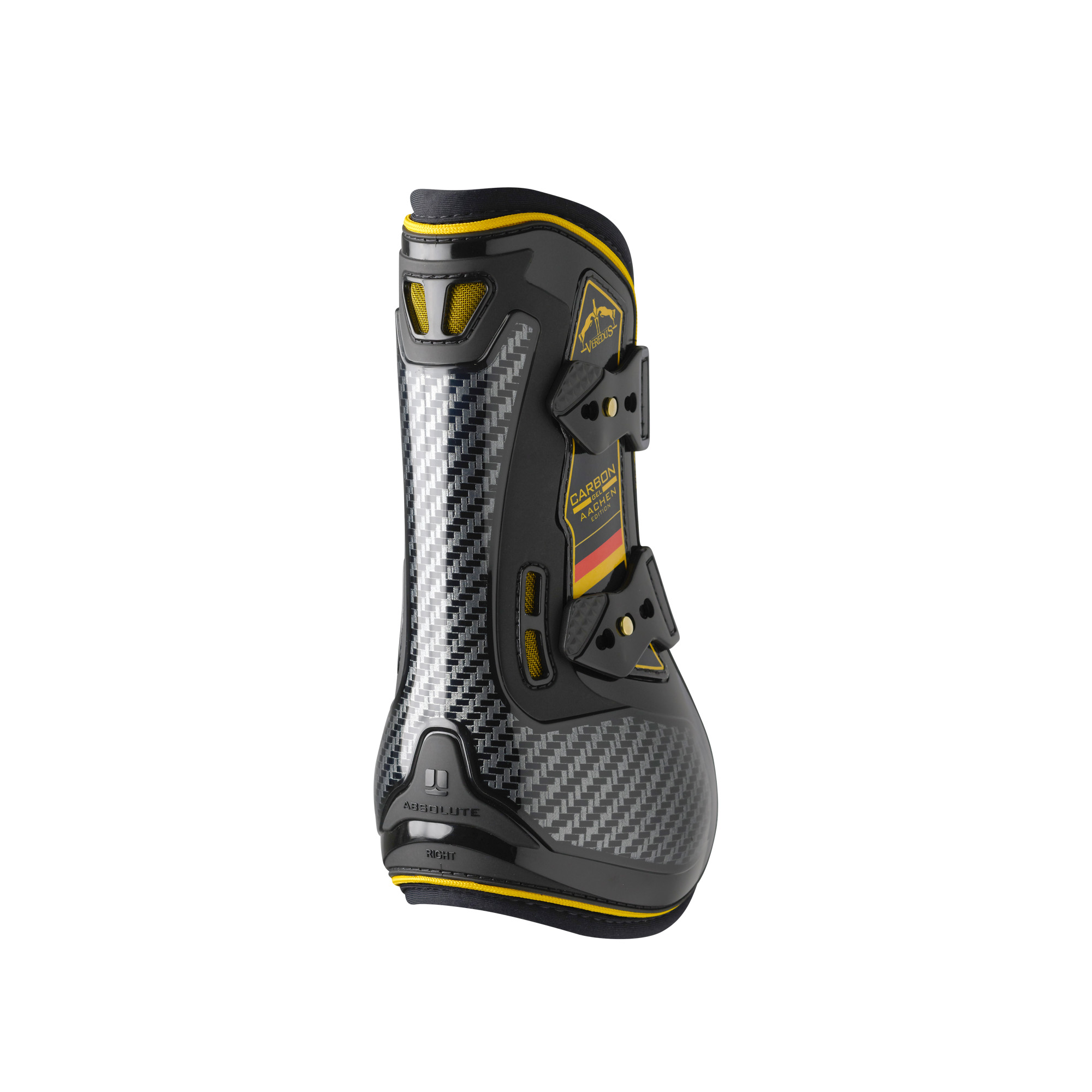 Veredus Gamaschen Carbon Gel Absolute Aachen Edition, front Veredus Gamaschen Carbon Gel Absolute Aachen Edition, front