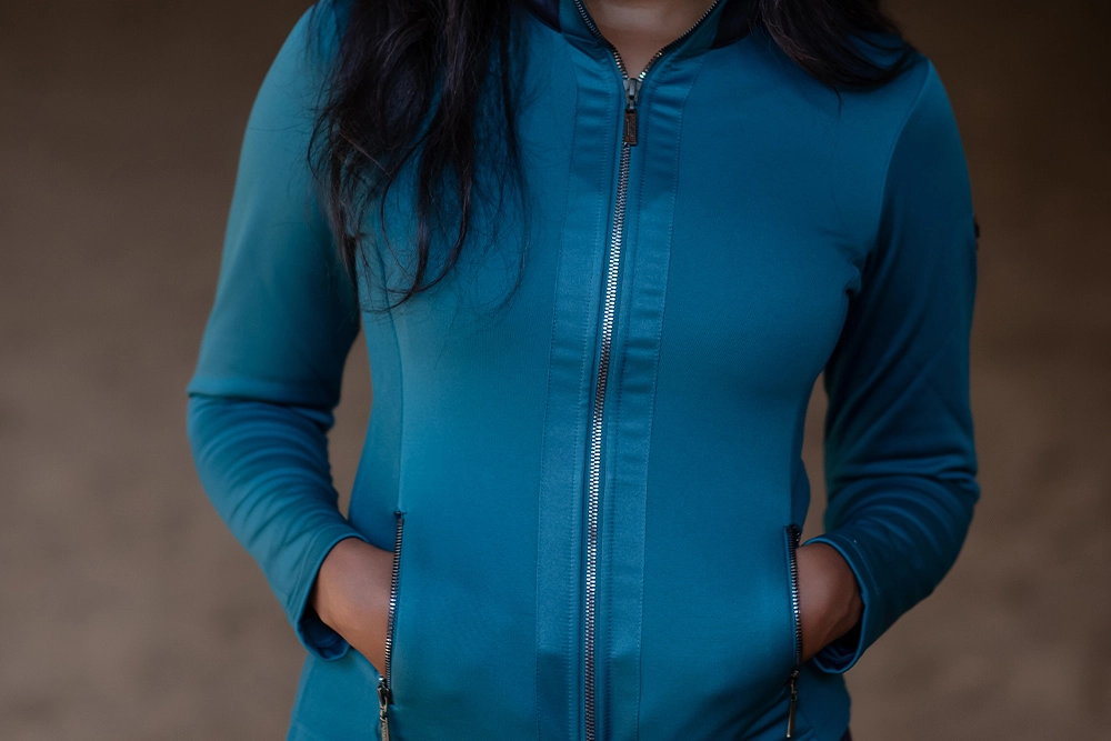 aurorafleja3 Equestrian Stockholm Fleecejacke Aurora Blues