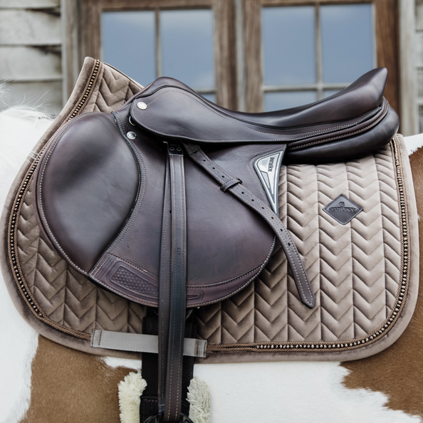 Kentucky Horsewear Spring Schabracke Samt Pearls