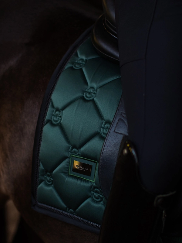911602-1 Equestrian Stockholm Dressur Schabracke Sycamore Green