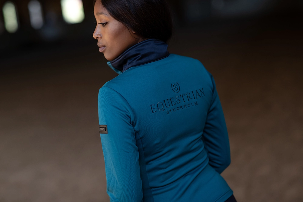 aurorafleja2 Equestrian Stockholm Fleecejacke Aurora Blues