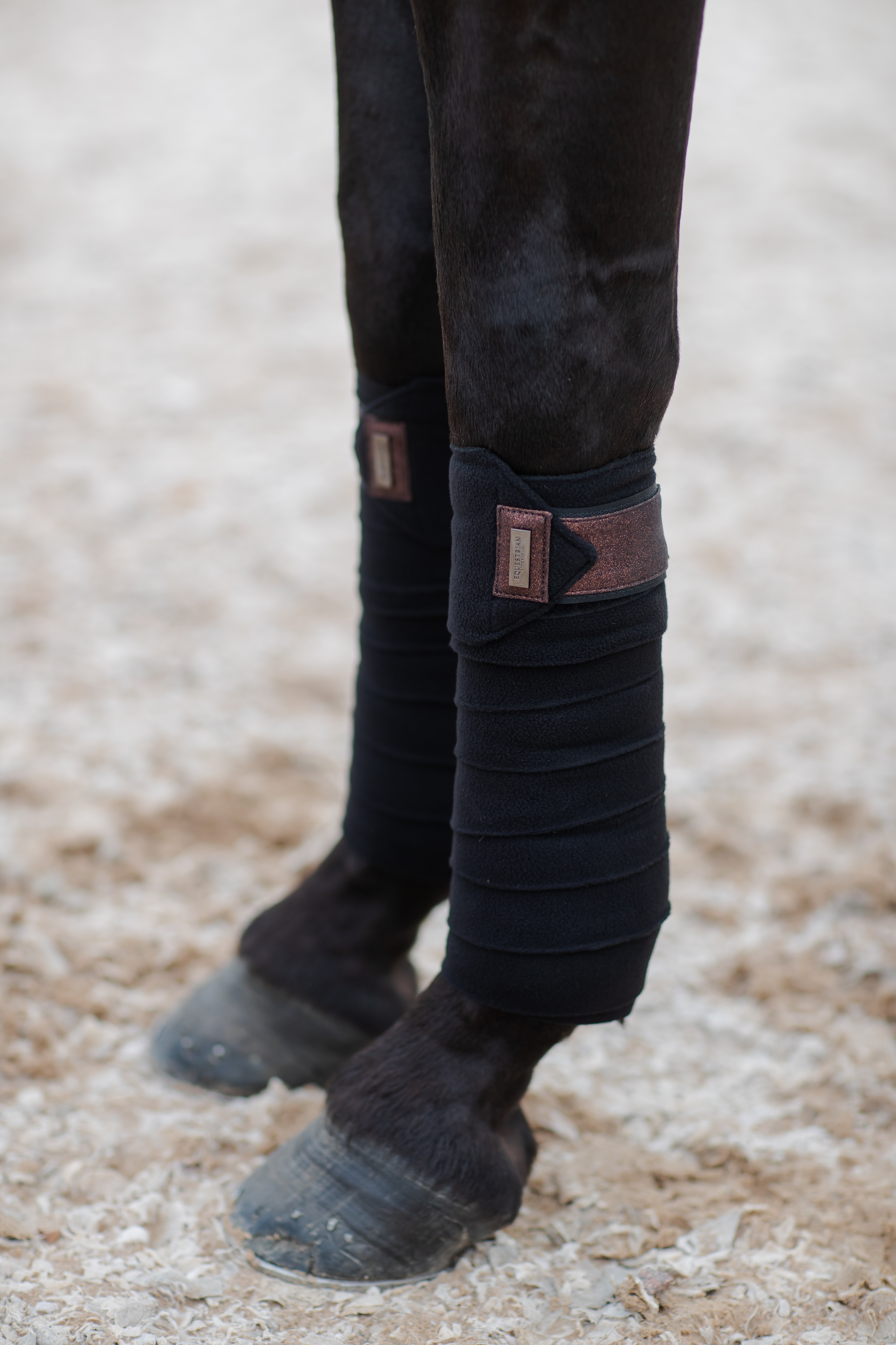 Equestrian Stockholm Fleece Bandagen Mahogany Glimmer