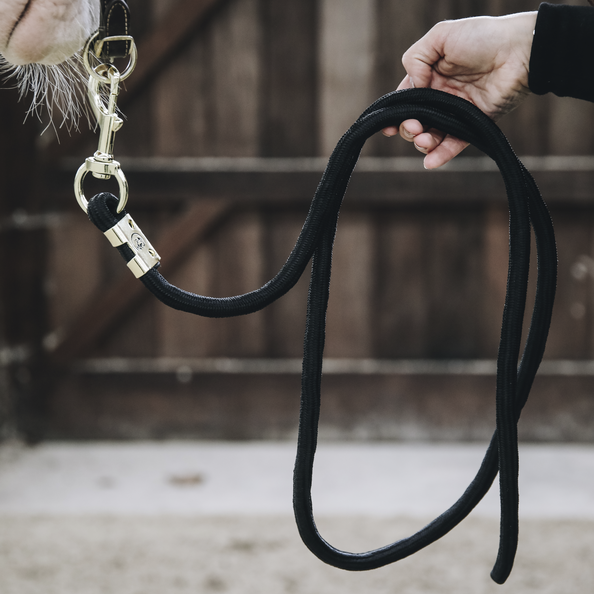 42535black1 Kentucky Horsewear Führstrick Basic